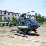 Ein BGS-Hubschrauber vom Typ EC 135