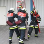 Instellungbringen der 3-teiligen Schiebleiter