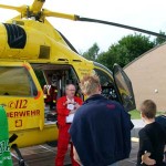 Beim Rettungshubschrauber Christoph Hansa in Boberg:<br> Manfred Donner gibt Auskunft
