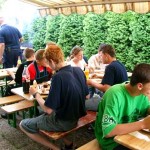 Abschlussgrillen am Feuerwehrhaus am Bergmannring