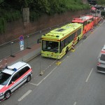 Großraum-Rettungswagen (GRTW) von der Feuer- und Rettungswache 12 (Altona)<br> Befehlswagen (BFW) von der Feuer- und Rettungswache 22 (Berliner Tor)<br> © Merlin Wolf