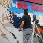 Der Grafiker Philipp Kabbe bei der Arbeit<br>© FF Stellingen<br