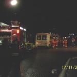 Einsatzkräfte und -mittel auf dem Krankenhausgelände