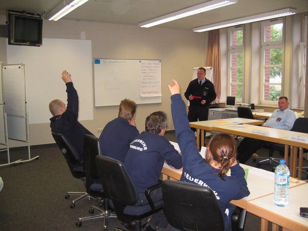 Rege Beteiligung bei einer Lehrprobe der Methode des Lehrgespräches