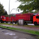 Einsatz Winsener Str.: 4 FFén mit je 2 LF, BERF Harburg, AB Hafen, B-Dienst Süd, U-Dienst. Alle Bilder FF Rönneburg.