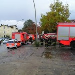 Einsatz Winsener Str.: 4 FFén mit je 2 LF, BERF Harburg, AB Hafen, B-Dienst Süd, U-Dienst. Alle Bilder FF Rönneburg.