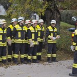 Eine Gruppe der Gastgeber