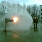 Auf Einsatztemperatur an der Ventilbrandstelle ©K. Dabelstein