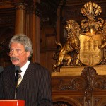 Senator Nagel bei der Begrüßungsrede