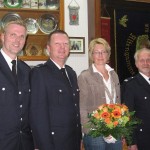 BERF Karsten Dabelstein, Dirk Achterberg mit Frau Andrea, Wehrführer Hermann Wallschläger ©F 2952