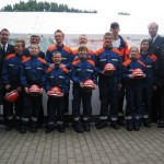Gruppenfoto mit den Jugendfeuerwehrwarten, WF, LBF und Landesjungendfeuerwehrwart
