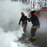 Ausbilder Lutz Tusch bei seiner schauspielerischen Einlage als „Störfeuer“.