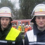 A-Dienst Stefan Ortmann und B-Dienst Tim Leffler