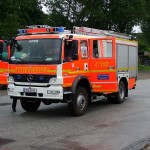 HLF 1 der Feuer- und Rettungswache 11 Innenstadt zur Sicherung der Feuerwehrzelte  Copyright: www.feuerwehr-hamburg.de