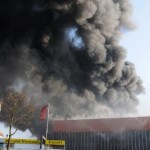 Über Rundfunk wurden die Anwohner vor dem Brandrauch gewarnt (c) H. Lahmann