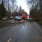 FF Schnelsen - Vollsperrung der B447 / Schleswiger Damm, Foto: Dieter Frommer