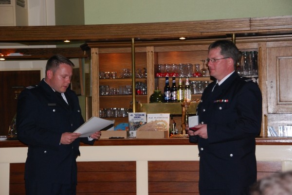 Die Ehrung vom BERF Marschlande Sebastian Struss