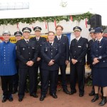 Gruppenfoto der Führungskräfte mit der Polizei Hamburg