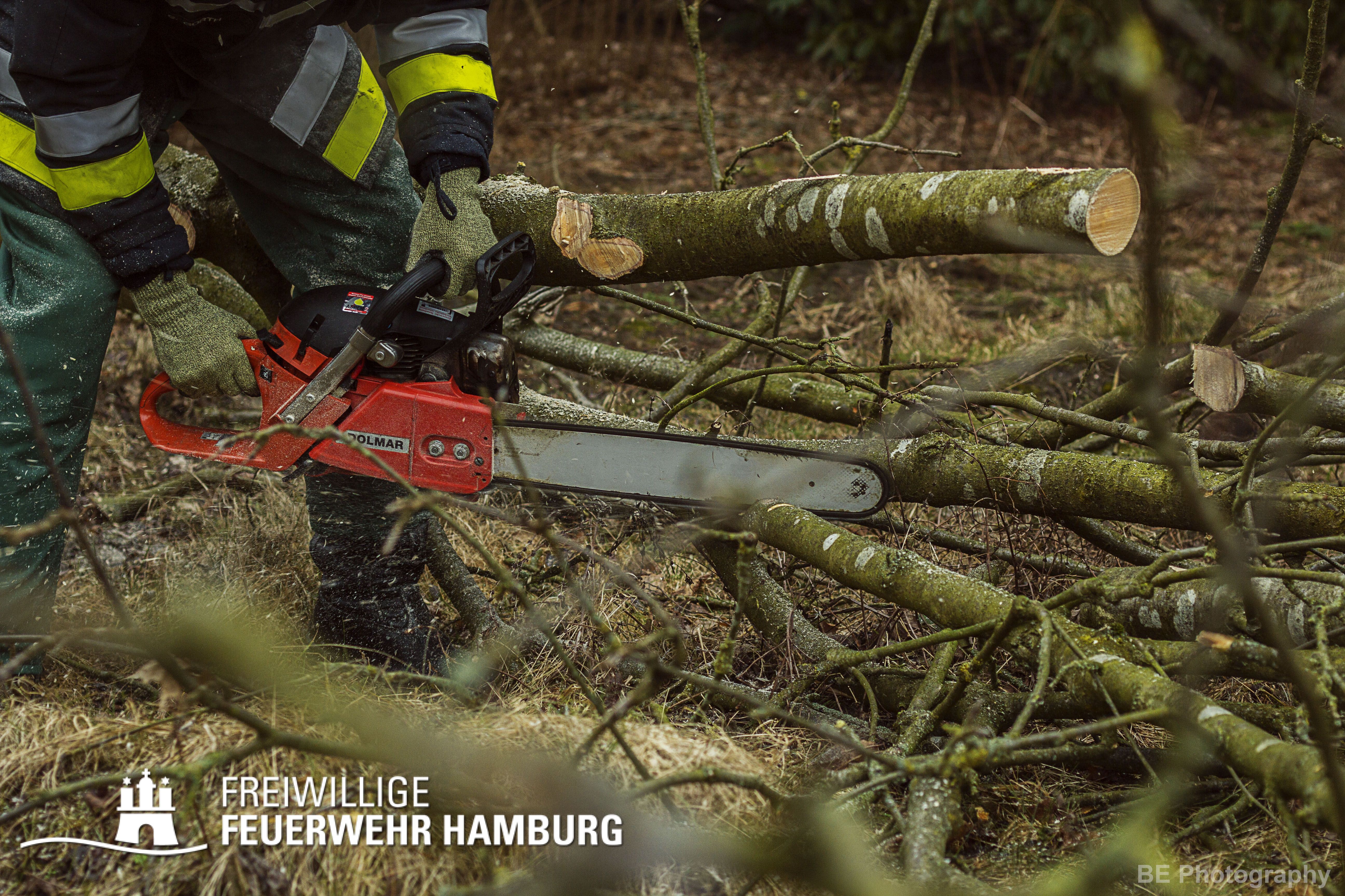 Achtung, Baum fällt! Freiwillige Feuerwehr Hamburg