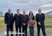v.l.n.r BerF/V Frank Meyer, WF/V Alexander Hars, Jubilar Lars mit Frau Marie Ann, WF Andre Klingwort