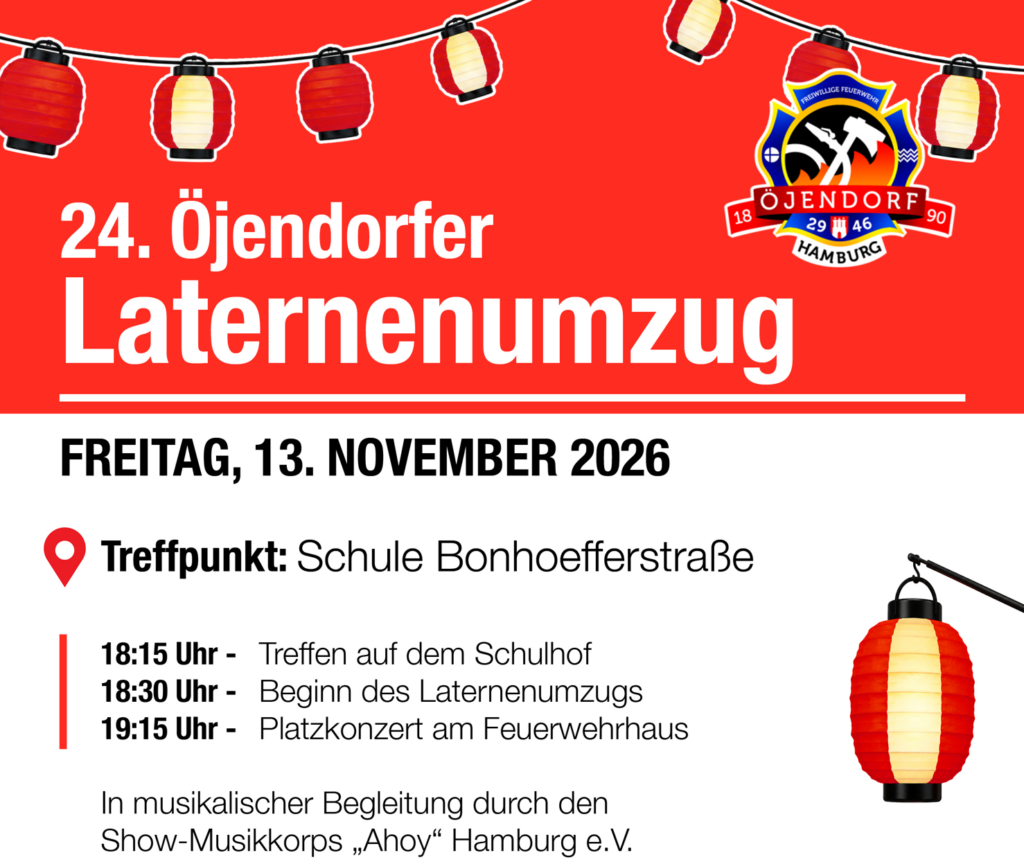 24. Öjendorfer Laternenumzug am 13.11.2026
